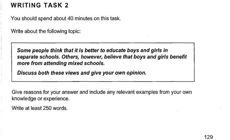 ielts writing task 2 education