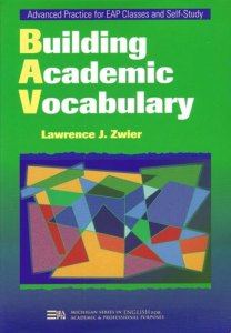 Building academic vocabulary