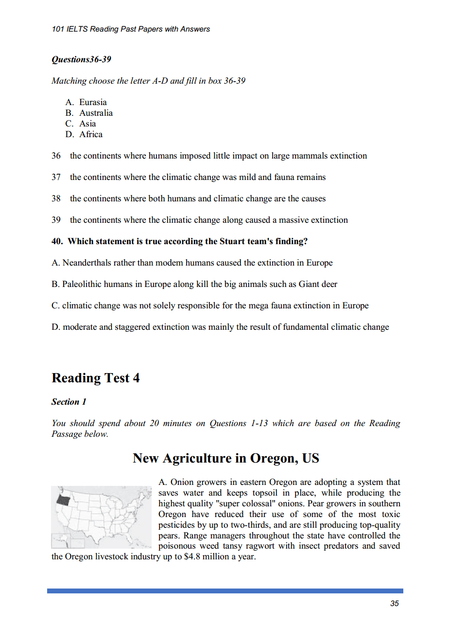 101 Ielts Reading Past Papers With Answers 2019